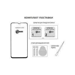 Стекло защитное Dengos Full Glue OPPO A40 (black) (TGFG-376)