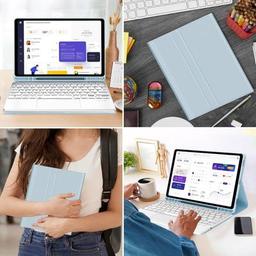 Чехол для планшета BeCover Keyboard+TouchPad Apple iPad Air 11" M2 2024 Light Blue (712598)