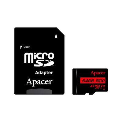 Карта памяти Apacer 64GB microSD class 10 UHS-I V10 A1 (AP64GMCSX10UB-R)