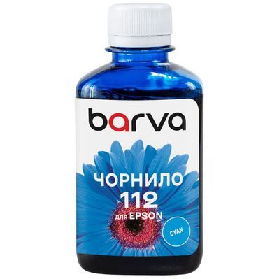 Чорнило Barva Epson 112 180мл, Pigm. Cyan (E112-957)