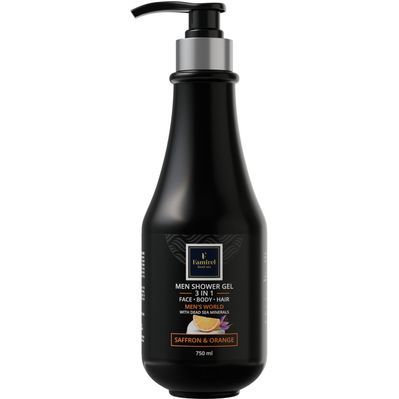 Гель для душу Famirel Для чоловіків 3 в 1 Men's World Шафран та апельсин 750 мл (7290114085151)