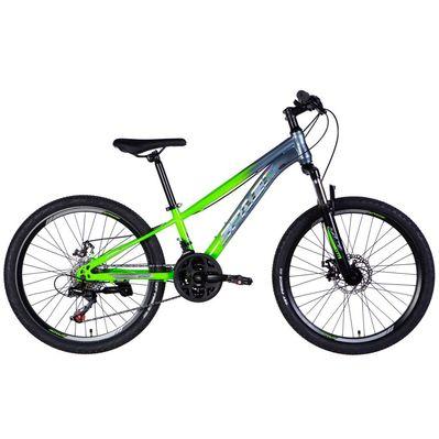 Велосипед Space 24" Mars AM DD рама-11" St зелено-сріблястий 2025 (OPS-SP-24-023)