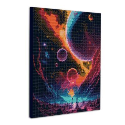 Картина по номерам Santi алмазна мозаїка Фантазійний космос, 40*50 см (955126)