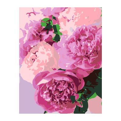 Картина по номерам Rosa Чарівні півонії, 35 х 45 см (4823098529736)