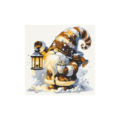 Картина по номерам ArtCraft Зимовий гномик 40х40 см (15127-AC)