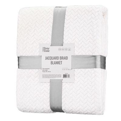 Плед Ardesto Jacquard Braid 200х220см, 100% поліестер, айворі (ART0202JB)