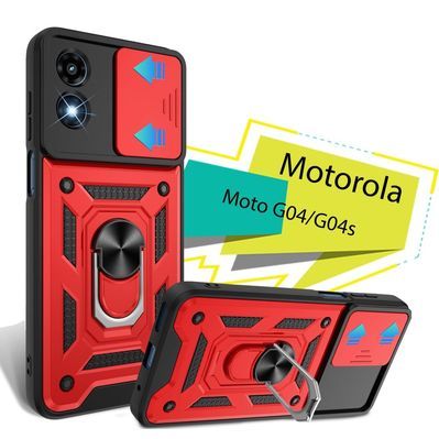 Чохол до мобільного телефона BeCover Military Motorola Moto G04/G04s Red (713065)