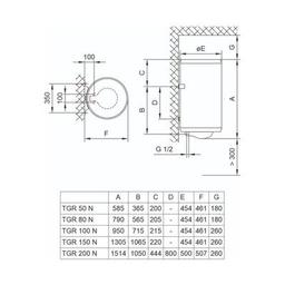 Бойлер TIKI TGR150N_PRIMEM150 (700174)