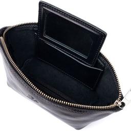 Косметичка Grande Pelle Из кожи Черная (11302)