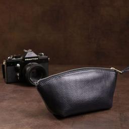 Косметичка Grande Pelle Шкіряна Чорна (11570)