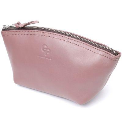 Косметичка Grande Pelle Шкіряна Пудрова (16793)