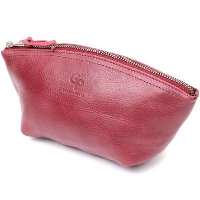 Косметичка Grande Pelle Кожаная Бордовая (16792)