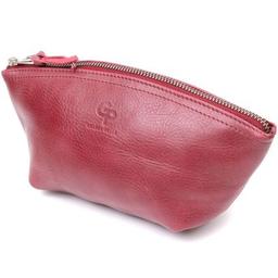 Косметичка Grande Pelle Кожаная Бордовая (16792)