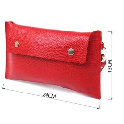 Косметичка Shvigel Кожаная тревел Красная (16417)