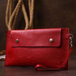 Косметичка Shvigel Кожаная тревел Красная (16417)