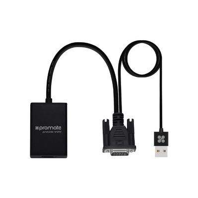 Кабель мультимедійний HDMI to VGA/USB prolink-v2h.black Promate (prolink-v2h.black)