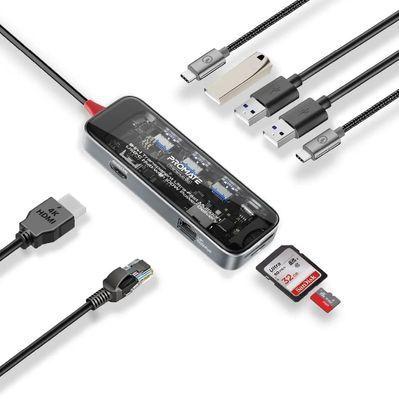 Концентратор Promate USB Hub 9 ports transhub-go (transhub-go)