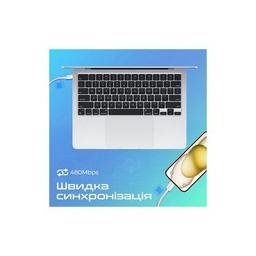 Дата кабель USB-C to USB-C ecoline-cc200.pink Promate (ecoline-cc200.pink)