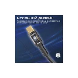 Дата кабель USB-C to USB-C lucidline-cc120.black Promate (lucidline-cc120.black)