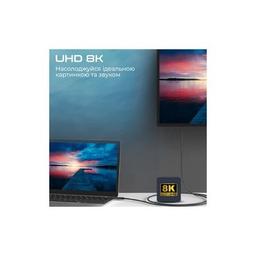 Дата кабель USB-C to USB-C primelinkc40-2m.black Promate (primelinkc40-2m.black)