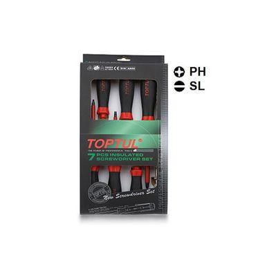 Набор отверток Toptul диэлектрических (1000V) 7шт. (GAAE0704)