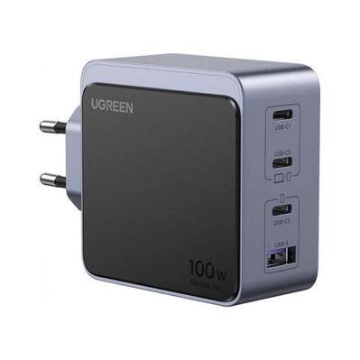 Зарядное устройство Ugreen 4xUSB 100W (3xUSB-C+USB-A) Gan Nexode Fast Charger Grey X553 (35043)
