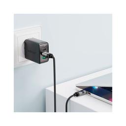 Дата кабель USB-C to USB-C 1.2m 60W digital display C15-03 Black Acefast (6974316283720)