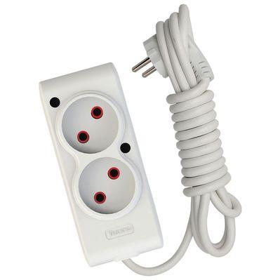 Сетевой удлинитель TECCO 3м 2 поста white (8681277841118)