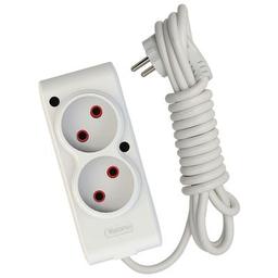 Сетевой удлинитель TECCO 3м 2 поста white (8681277841118)
