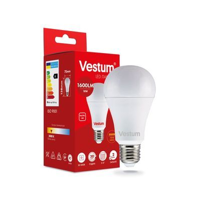 Лампочка Vestum LED A70 18W 3000K 220V E27 (1-VS-1112)