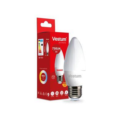 Лампочка Vestum LED C37 8W 3000K 220V E27 (1-VS-1310)