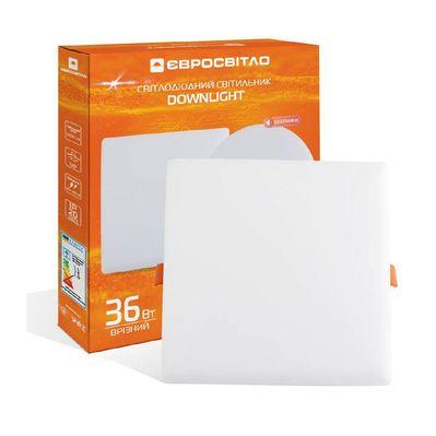 Світильник точковий Євросвітло LED-S-220-36 4200К без рамки