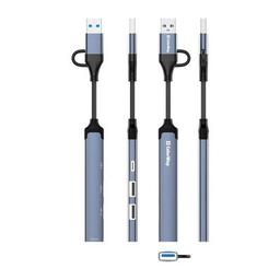 Концентратор ColorWay USB-A/USB-C 4-in-1 USB2.0х2/USB3.0/USB-C2.0 (CW-HUB06)