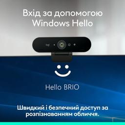 Веб-камера Logitech Brio 4K Ultra HD Graphite (960-001718)