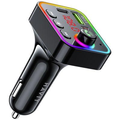 FM модулятор Havit HV-FM819BT USB-A+USB-C PD24W RGB Black (HV-FM819BT)