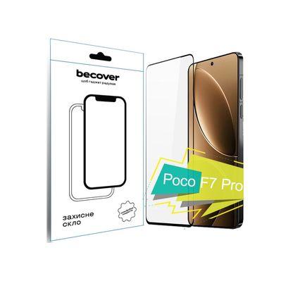 Скло захисне BeCover Poco F7 Pro Black (713416)
