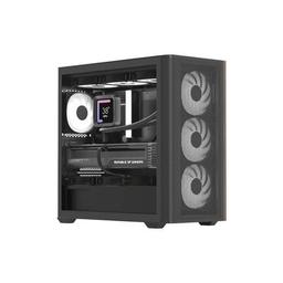 Корпус AeroCool D301A-G-BK-v2 Black (ACCS-DS03043.11)