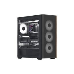 Корпус AeroCool D501A-G-BK-v2 Black (ACCM-DS01043.11)