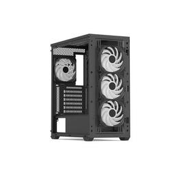 Корпус AeroCool D502A-G-BK-v1 Black (ACCM-DS02043.11)
