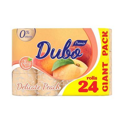 Туалетний папір Диво Premio Delicate Peach 3 шари 24 рулони (4820003837719)