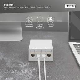 Патч-панель настільна, 4 порти, модульна Digitus (DN-93714)