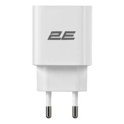 Зарядний пристрій 2E 30W USB-C PD white (2E-WC1USBC30W-W)