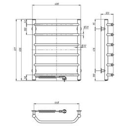 Полотенцесушитель Navin Блюз, 600х480х123мм (12-006130-4860)