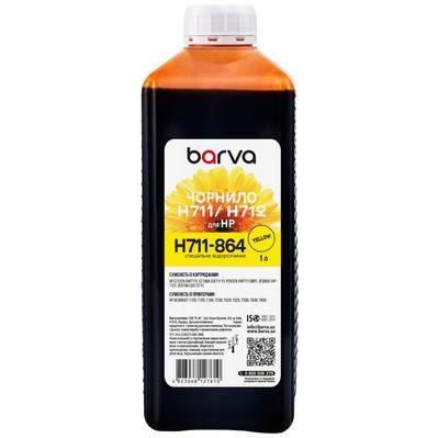 Чернила Barva HP 711/712 1L Y, water-soluble (H711-864)