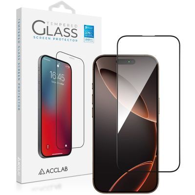 Скло захисне ACCLAB Full Glue Apple iPhone 16 Pro Black (1283126593277)
