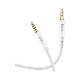 Кабель мультимедійний 3.5mm M to 3.5mm M 1.0m UPA19 AUX Silver HOCO (6931474759870)