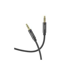 Кабель мультимедийный 3.5mm M to 3.5mm M 2.0m UPA19 AUX Black HOCO (6931474759894)