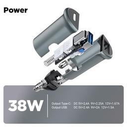 Зарядное устройство Armorstandart USB Type-C PD20W + USB QC 3.0 Grey + cable USB-C (ARM82461)