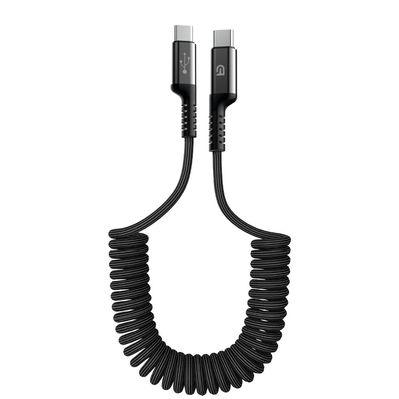 Дата кабель USB-C to USB-C 1.0m Spiral 3A Black Armorstandart (ARM75392)