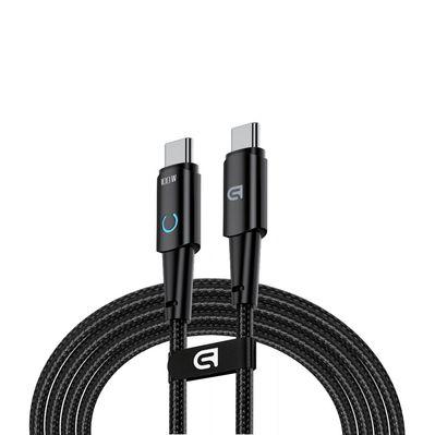 Дата кабель USB-C to USB-C 1.2m Magnetic 100W black Armorstandart (ARM75868)